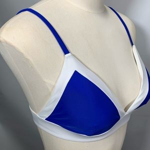 Express‎ ColorBlock Triangle Bikini Top